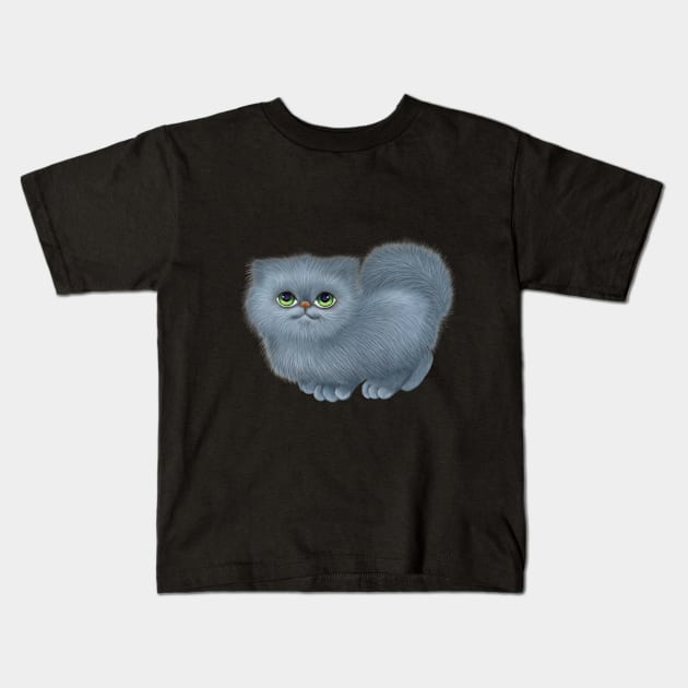 unique cute cat Kids T-Shirt by Designdaily